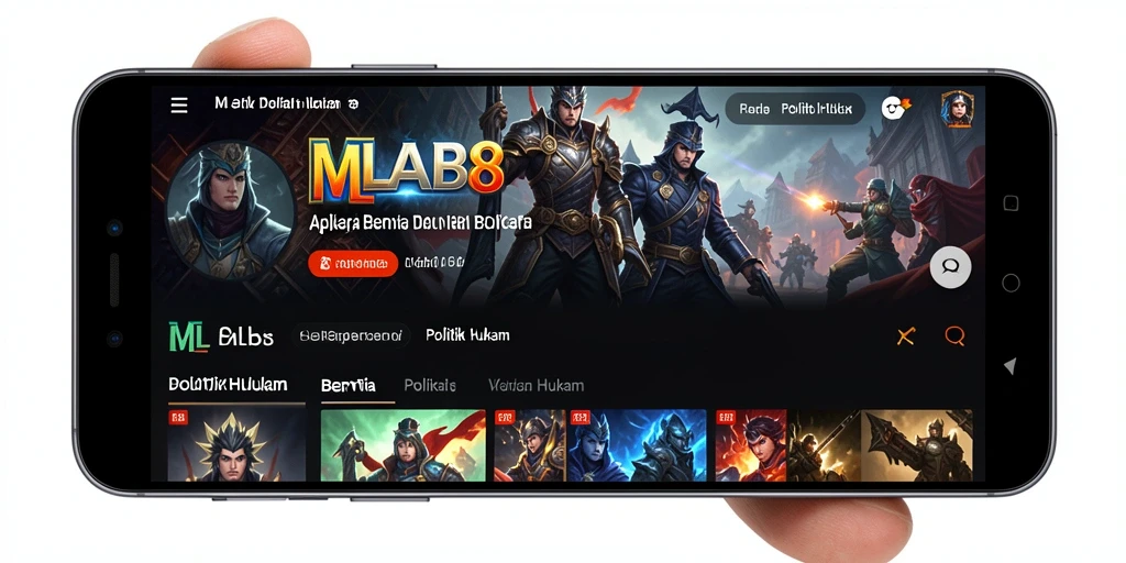 Tampilan antarmuka MLBB8 yang modern dan informatif.